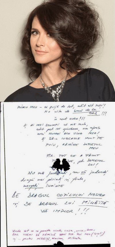 Testamentul de suflet lasat de Madalina Manole - FOTO SCRISOAREA