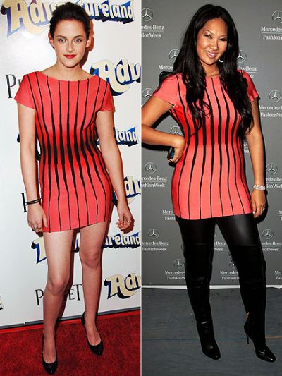 Kristen Stewart versus Kimora Lee Simmons – Cui ii sta mai bine rochia - bluza?