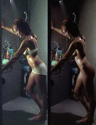 Scenele nud cu Jessica Alba trucate  pe calculator 