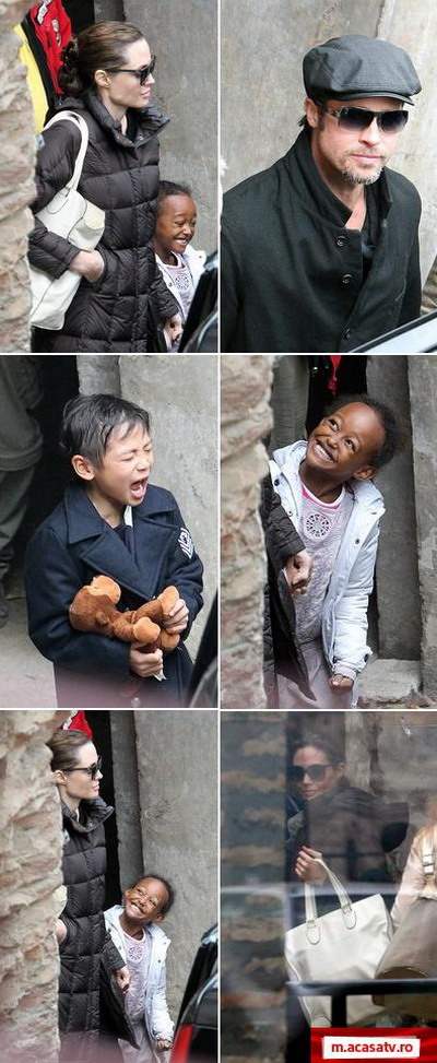 Familia Brangelina la plimbare prin Budapesta – GALERIE FOTO