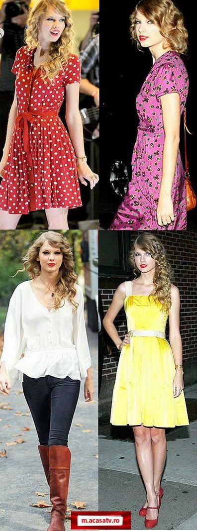 Vezi cum s-a imbracat Taylor Swift  in turneul de promovare al albumului sau – GALERIE FOTO