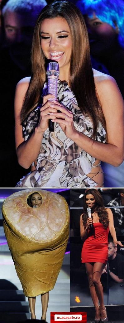 Eva Longoria, stralucitoare si sexy pe scena MTV Europe Music Awards 2010, in zece tinute diferite