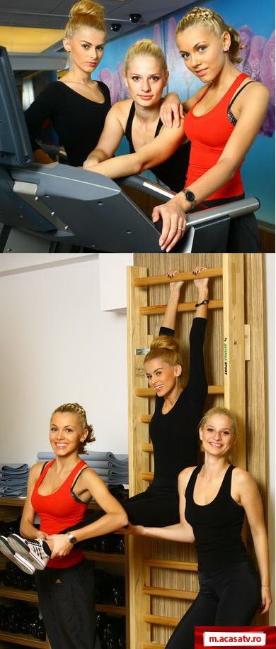 Andreea Patrascu, Adina Galupa si Irina Antonie merg impreuna la fitness si aerobic  - GALERIE FOTO