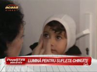 Monica Pop l-a consultat pe baietelul de patru ani care a orbit si are nevoie urgent de operatie - VDEO