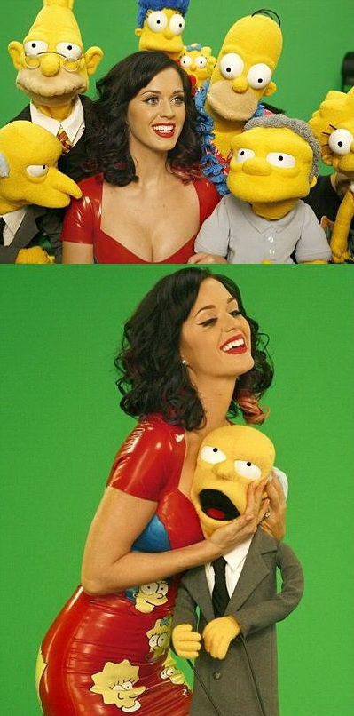 Katy Perry se imprieteneste cu The Simpsons GALERIE FOTO