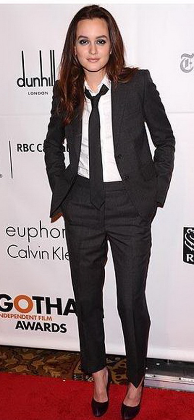 Leighton Meester: Cravatele sunt pentru...doamne - GALERIE FOTO