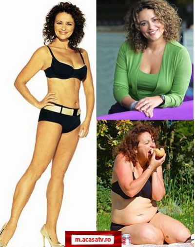 Nadia Sawalha a slabit 22 de kilograme in patru luni