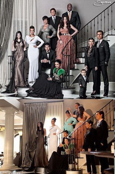 Un Craciun Kardashian – toata familia a pozat pentru carti postale – GALERIE FOTO