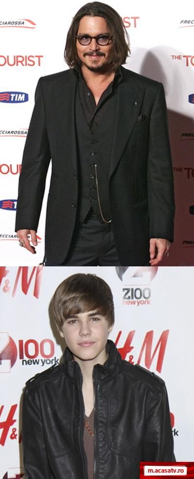 Johnny Depp este fan Justin Bieber