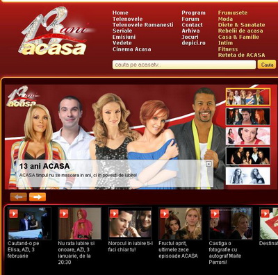 Site-ul www.acasatv.ro, record de trafic la implinirea a 13 ani Acasa TV