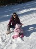 In vacanta de iarna 2010, cu Ruxandra.