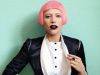 Lady Gaga, fara sprancene si cu peruca roz – GALERIE FOTO