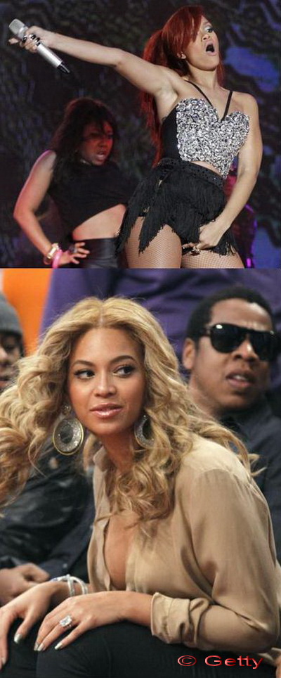 Rihanna si Beyonce au INCINS atmosfera la All Star Game!
