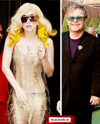 Lady GaGa va fi nasa copilului lui Elton John