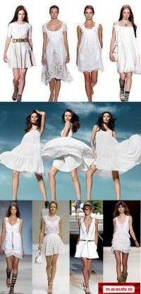 „Little white dress” inlocuieste „little black dress” primavara asta - GALERIE FOTO