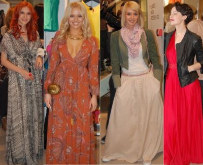 Rochiile maxi - preferatele vedetelor la lansarea H&amp;M