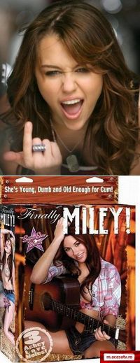 Miley Cyrus e suparata ca exista pe piata papusi gonflabile cu chipul ei