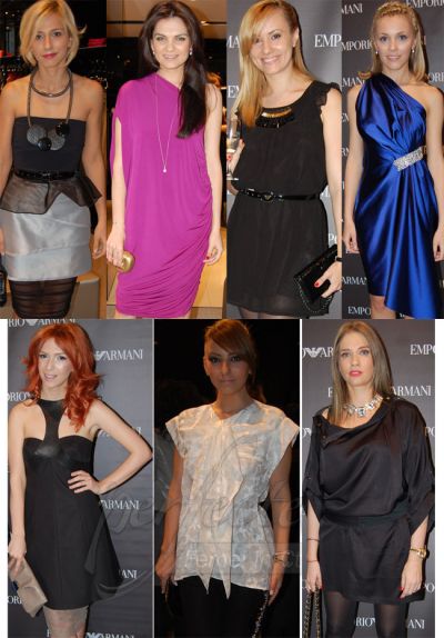 Noua colectie Emporio Armani s-a lansat in Romania. Vezi ce tinute au purtat vedetele la petrecere! &nbsp;