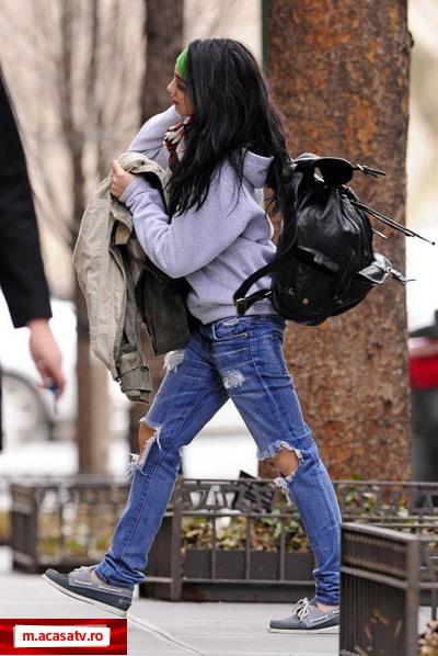 Fiica Madonnei, in tinuta neglijenta in New York