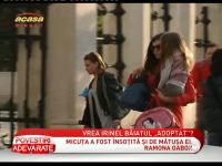 Monica Columbeanu si-a dus fetita la gradinita - VIDEO