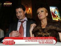 Daniela Gyorfi si George Tal au sarbatorit cu fast crestinarea fetitei lor, Maria - VIDEO