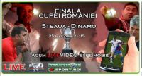 PREMIERA! Finala Steaua - Dinamo de la alb-negru direct LIVE VIDEO pe telefonul mobil! &nbsp;