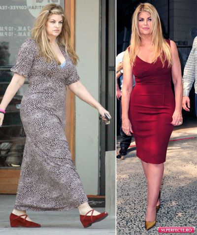 Kirstie Alley, de la rochii pentru obeze, la rochii mulate si sexy