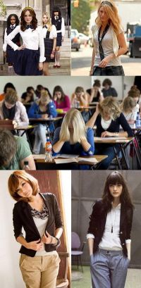Cum te imbraci la examene? Fara tocuri, veste de piele cu tinte sau mesaje porno pe haine! FOTO