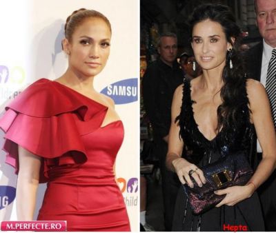 J Lo vs Demi Moore. Cine s-a prezentat mai bine la un eveniment caritabil din NY?