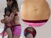 Mama si fiica, la plaja: Katie Holmes - plina de vergeturi pe burta, iar Suri Cruise - plina de vanatai! &nbsp;