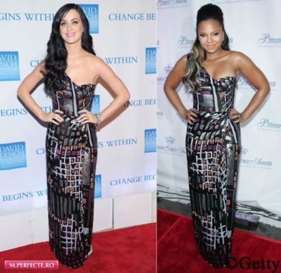FASHION POLICE: Katy Perry vs Ashanti- cine a purtat mai bine rochia asimetrica?