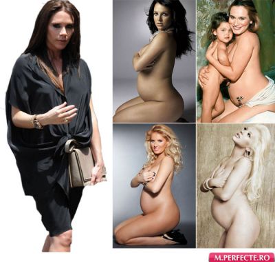 Insarcinata in 8 luni, Victoria Beckham nu vrea sa pozeze goala. Vezi ce vedete au acceptat sa o faca!
