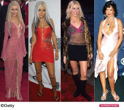 Mai kitschos de-atat nu se poate! Topul celor mai oribile tinute purtate de Christina Aguilera