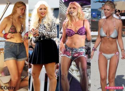 Topul vedetelor care au corpuri urate, dar nu ezita sa si le expuna in tinute sexy