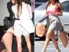 	Kim Kardashian nu se lasa invinsa de boala de piele: poarta in continuare fuste scurte! FOTO