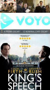 “The King’s Speech” si “Slumdog Millionaire”, disponibile pe Voyo.ro in prima saptamana de la lansare