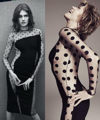 Frumusete fara varsta: Jane Fonda si Natalia Vodianova poarta aceeasi rochie si arata impecabil
