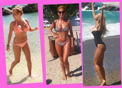 	In costum de baie pe Facebook si prin ziare: romancele celebre se intrec in siluete si pozitii sexy