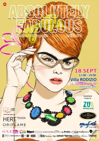Absolutely Fabulous Fashion&Vintage Fair - editie de toamna cu iz parizian, pe 18 septembrie