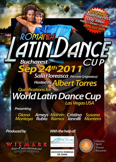 Afla daca ai castigat o invitatie dubla la  Romania Latin Dance Cup