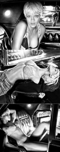 Rihanna afiseaza un look androgin pentru promovarea lenjeriei intime Emporio Armani - FOTO