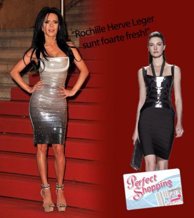 SHOPPING DE VEDETA: Inna, cu ochii pe o rochie Herve Leger din colectia pentru aceasta toamna