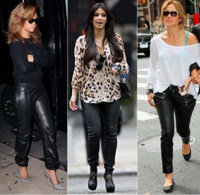 Cine zice ca trebuie sa fii slaba ca sa porti pantaloni de piele? Voluptoasele din showbiz ne arata ca regulile s-au schimbat!