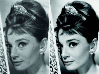 Legenda lui Audrey Hepburn murdarita de photoshop