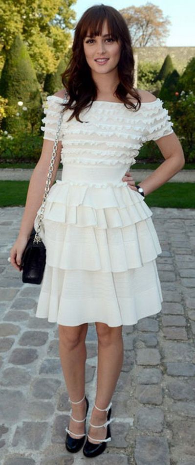 Leighton Meester, foarte eleganta la prezentarea „Christian Dior Spring/ Summer 2012”