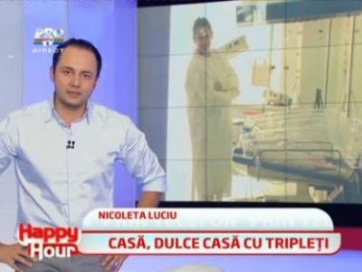 Nicoleta Luciu si-a adus tripletii acasa: "Zsolt Jr. se joaca de-a doctorul, imi face injectie ca sa am lapte" - VIDEO