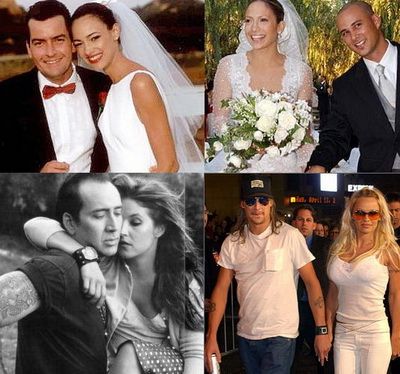 72 de zile: atat a rezistat casatorita Kim Kardashian. Topul celor mai scurte casatorii din showbiz