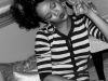 Rihanna, in pijama in dungi si sosete confortabile repeta pentru noul album - FOTO