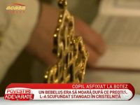 Parintii unui bebelus de sase saptamani acuza preotul care l-a botezat ca era cat pe ce sa-l innece in cristelnita - VIDEO