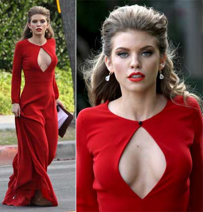 AnnaLynne McCord, extrem de sexy la filmarile „90210” - FOTO